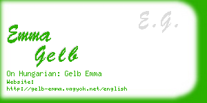 emma gelb business card